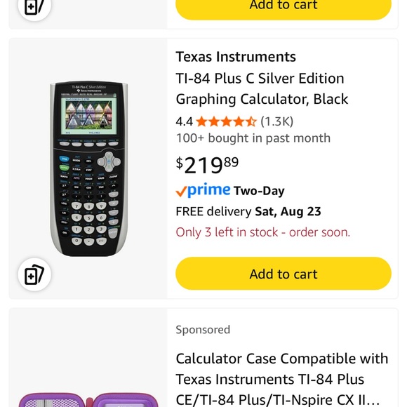 Texas Instruments TI-84 Plus Silver Edition Pink Graphing Calculator - Picture 6 of 6